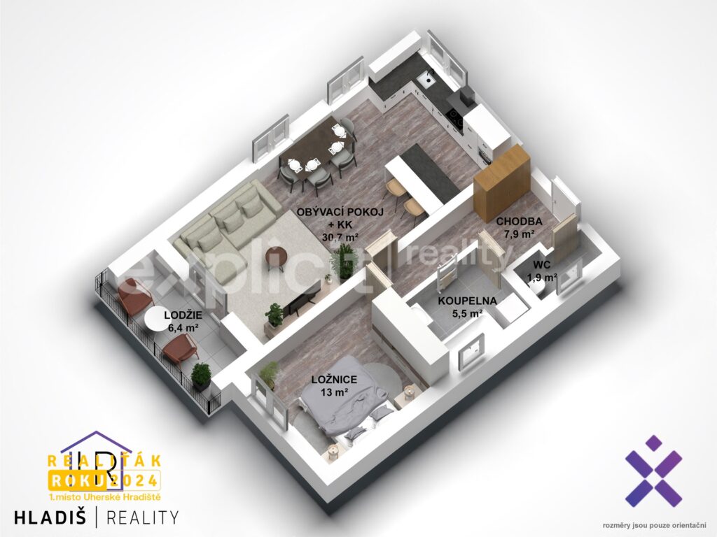 3D-pud_Byt-2kk-Uhersky-Brod